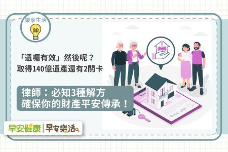 《早安樂活-蘇家宏律師》確認遺囑有效，取得140億遺產還要過2關！律師：3種解方，確保你的財產平安傳承