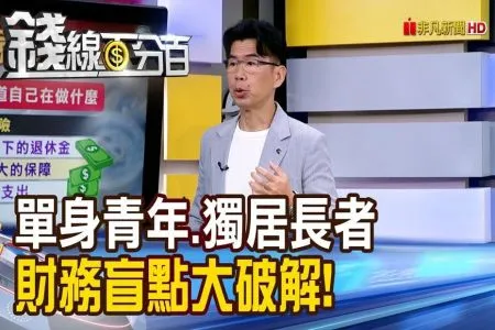 《錢線百分百－蘇家宏律師》單身青年.獨居長者 財務盲點大破解!