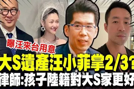 《中天新聞-蘇家宏律師》大S遺產2/3恐落汪小菲之手?! 暖男律師全說了:小孩若是中國籍對大S家更好