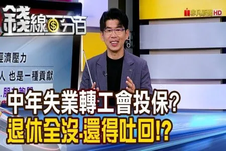 《錢線百分百－蘇家宏律師》中年失業轉工會投保? 小心!退休全沒.還得吐回!