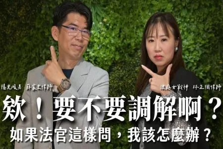 《陽光暖男 蘇家宏律師》欸!要不要調解啊?如果法官這樣問,我該怎麼辦?|法庭女戰神調解教戰守則